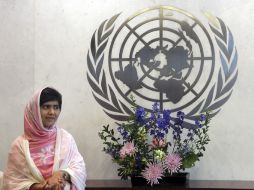 Malala pide que la comunidad internacional redoble los esfuerzos para lograr ''educación para todos los niños''. AP /