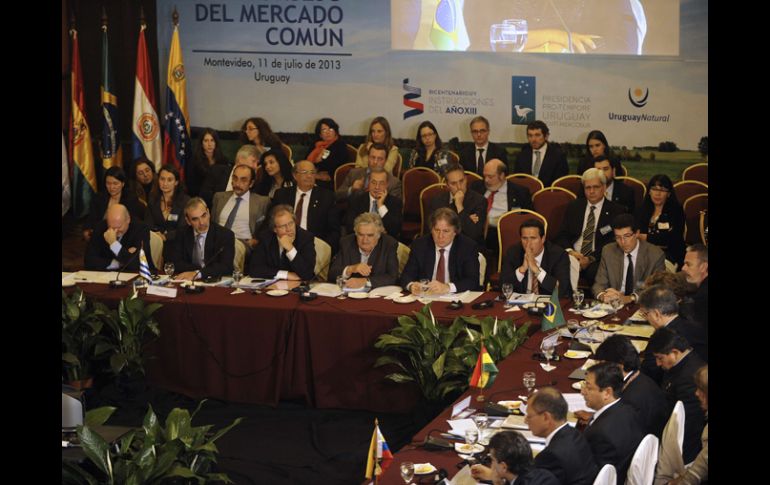 Tras una Cumbre marcada por el tono político y sus relaciones externas, el Mercosur inauguró la presidencia temporal de Venezuela. AFP /