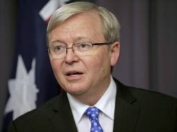 Rudd destacó que los hogares australianos seguirán recibiendo asistencia financiera por parte del Gobierno. AP /