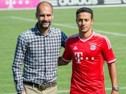 Alcántara es el tercer refuerzo de los Bávaros para la siguiente temporada, aquí con Pep. AP /