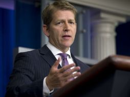 Jay Carney no comenta de manera directa acerca de la solicitud de asilo de Snowden a Rusia durante su conferencia de prensa. AP /