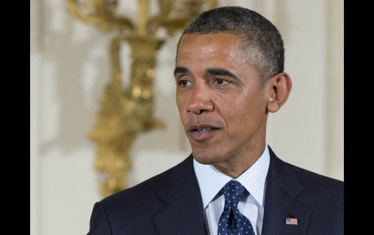Barack Obama indica que Estados Unidos apoya la lucha antidrogas de México. AP /