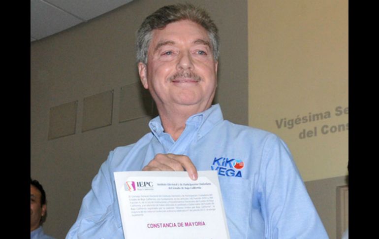Francisco Vega obtiene 442 mil 868 votos, 24 mil 959 votos más que Fernando Castro Trenti. NTX /