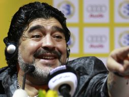 Diego Armando Maradona explota contra la situación del club en el que militó hace años. ARCHIVO /
