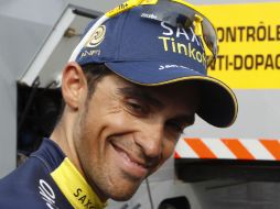 El español Alberto Contador afirma que es una pena no haber conseguido la victoria. AP /
