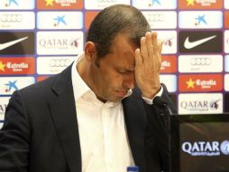 El presidente del club pidió a los medios respeto a la privacidad de Vilanova.  /