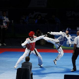Mal día en el taekwondo en Puebla