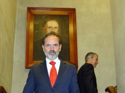 El líder nacional del PAN, Gustavo Madero, aseguró que su instituto político no se va a 'rajar' en la propuesta de reforma energética. ARCHIVO /