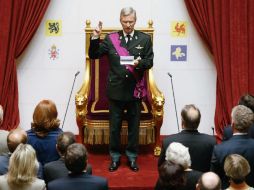 Felipe prestó juramento, a los 53 años de edad, para convertirse en el séptimo rey de Bélgica. EFE /