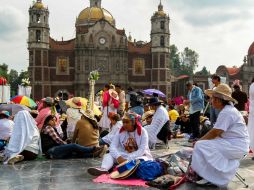 Acuden más de cien mil peregrinos a Basílica de Guadalupe. NTX /