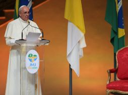 Francisco en el acto de bienvenida ante la presidenta Dilma Rousseff en el palacio de Guanabara. ARCHIVO /