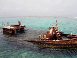 El Banco Chinchorro es un arrecife coralino que ha sido trampa para las embarcaciones desde el siglo XVI. EFE /