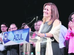 Zavala estuvo el sábado en el DF para agradecer a los representantes de casilla del PAN que participaron en la elección de julio pasado NTX /