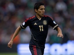 Imágen de archivo de Javier Aquino en la selección en un partido eliminatorio rumbo a Brasil 2014 ARCHIVO /