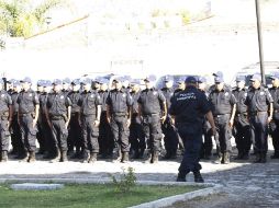 En Tlajomulco hay 600 policías, de los cuales 130 no acreditaron las pruebas de control de confianza. ARCHIVO /