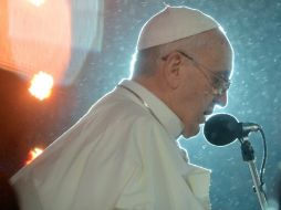 El Papa Francisco da un discurso en la Jornada Mundial de la Juventud en Copacabana. EFE /