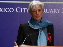 La economía mundial no ha salido de la zona de peligro, según la presidenta del FMI, Christine Lagarde. ARCHIVO /