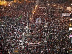 Una serie de manifestaciones rivales se llevan a cabo en Egipto. EFE /