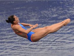 Laura Sánchez clasificó en trampolín de tres metros a la Serie Mundial 2014. AFP /