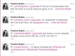Los fanáticos de la ''Chica Dorada'' dieron muestras de apoyo a través de Twitter. ESPECIAL /