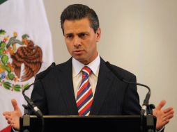 Peña Nieto recibirá la distinción en el salón Manuel Ávila Camacho de la residencia oficial de Los Pinos. ARCHIVO /
