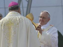 El Papa Francisco oficia la misa de clausura de la Jornada Mundial de la Juventud. EFE /