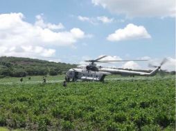 Elementos de la Semar acudieron al lugar en un helicóptero. AGENCIA ESQUEMA  /