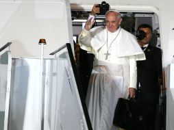 El Papa Francisco partió hacia Roma después de haber concluido en Brasil con la Jornada Mundial de la Juventud. EFE /