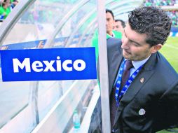 Otros tiempos.  ''Chepo'' de la Torre en la Copa Oro 2011, en la que el Tri fue campeón venciendo 4-2 a Estados Unidos. MEXSPORT /