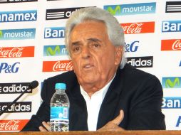 Justino Compeán en conferencia de prensa. NTX /