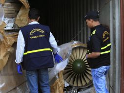 Informan sobre el nuevo hallazgo de 12 turbinas de avión de caza Mig. EFE /