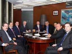 Miembros del Pacto por México se reúnen para discutir temas en materia electoral. ESPECIAL /