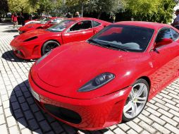 Autoridades españolas decomisaron 19 vehículos, 17 falsos Ferrari y dos imitaciones de Aston Martin. EFE /