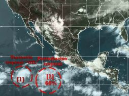 Reportan que ''Gil'' se localiza a mil 505 kilómetros al sureste de Baja California Sur. TOMADA DE @conagua_clima  /