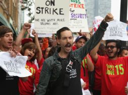 Hay actos similares planeados en todo el país esta semana, organizados por la campaña nacional Fast Food Forward. AP /