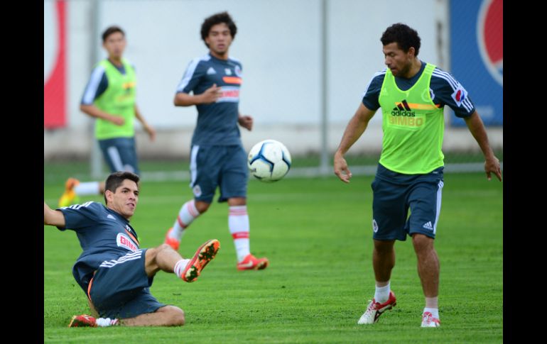 Sabah durante el entrenamiento que sostuvo con los jugadores que no tuvieron actividad el día de ayer ante Veracruz. MEXSPORT /