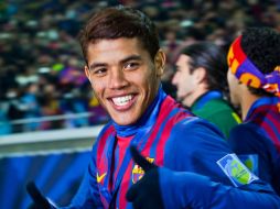 Jonathan quiere convencer a toda costa a Martino de que es un buen elemento para el equipo azulgrana. ARCHIVO /