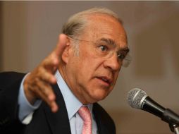 El secretario general de la OCDE, José Ángel Gurría Treviño, afirma que se debe seguir la tendencia internacional. NTX /