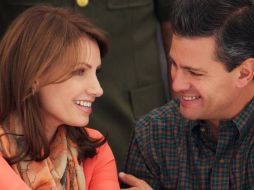 Peña Nieto también compartió una fotografía de ellos como pareja. ESPECIAL /