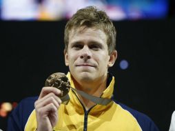 Es el primer nadador que gana el oro en esta prueba en tres mundiales consecutivos. EFE /