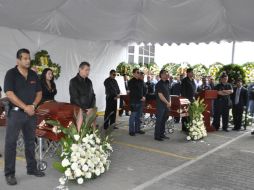 El homenaje a los agentes se realizó en el patio de la Fiscalía.  /