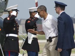 Barack Obama se reunió con su gabinete y asesores en seguridad, ante la ameneza de un eventual ataque terrorista. AP /