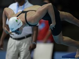 Liliana Ibáñez compitió en la modalidad de libres y agradeció a su compañera. AP /