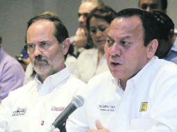 Gustavo Madero y Jesús Zambrano están de acuerdo en temas de la reforma política, pero se enfrentan en la energética. NTX /