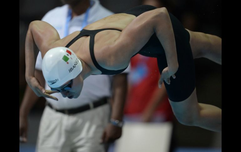 Liliana Ibáñez consiguió la mejor marca mexicana en 50 y 100 metros libres. AP /