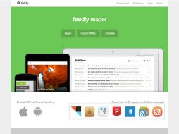Feedly facilita ver el contenido de múltiples páginas de Internet, al agregar su formato RRS, y organizarlo en carpetas. ESPECIAL /