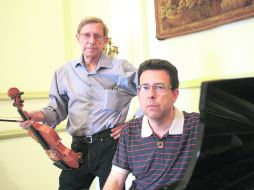 Bruno Landi (violín) y Javier Vázquez Grela (piano) se encuentran de nuevo para compartir su virtuosismo en una velada musical. EL INFORMADOR /