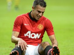 Van Persie no pudo ayudar al Manchester para ganar en el penúltimo duelo de pretemporada. AFP /