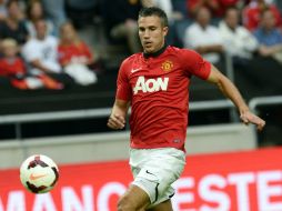 RVP terminó como líder goleador de la Liga Premier en la pasada temporada. AFP /