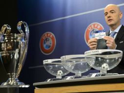 Así se llevó a cabo la asignación de duelos para la próxima Liga de Campeones. AP /